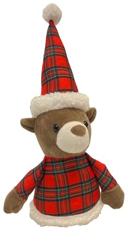 PASSION Fermaporta, Supporto per Porta da 1 kg con Design di Natale, reggilibri in Design scandinavo - Figura di Renna Pupazzo di Neve Babbo Natale Orso per Collezionisti (Orso Natalizio)