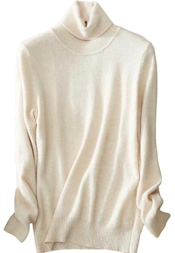Jersey de punto de cuello alto para mujer