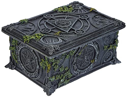 Nemesis Now Wiccan Pentagram Tarot Box Sin clasificar Artículos De Decoración Standard Poliresina