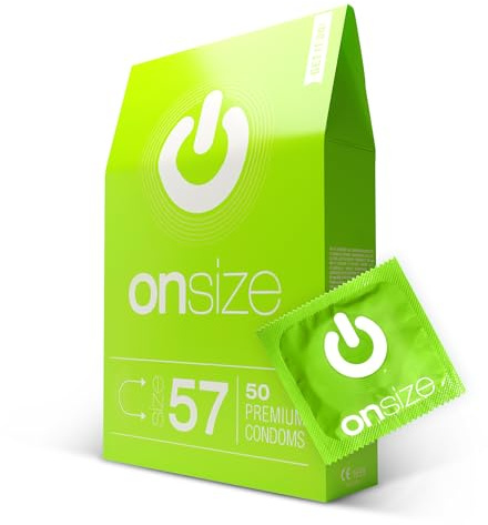 ON) Preservativi ONsize | Larghezza 57 mm | 50 pezzi | Spessore parete 0,07 mm | premium ultra sottili | per Uomini