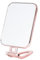 Naapesi Rose Gold Vanity Mirror with Stand, Double Sided 270 Degree Swivel Foldable Table Desk Counter Top Mirror for Bathroom & Shaving