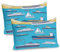 ABAKUHAUS blau Wasser Kissenbezug Packung mit 2, Digital generiert Layout Schiffe Yachten Steamship Fähre Fischerboot, Dekorativer Standard Gedruckter Kissenbezug, 80 x 40 cm, Mehrfarbig Blau