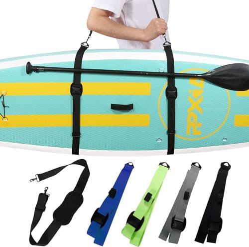 Funmo SUP Paddleboard Carry Strap Sangle De Planche De Surf Planches De Sangle De Transport SUP Mains Libres Avec Bandoulière Rembourréepour Planches à Pagaie Sup Longboards Kayaks