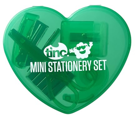 Tinc - Ensemble de Papeterie, Accessoires Essentiels de Bureau, Design, Compact et Pratique, Idéal pour Bureau, Ecole ou Maison, Organisation Optimale, Vert