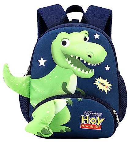 2025- Sac à dos pour enfants - Pour la maternelle - Dinosaure de dessin animé - Corde perdue - Sac à dos d'école - Boîte à déjeuner pour filles