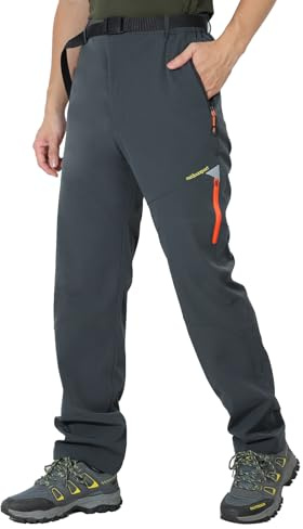HomKuch Uomini Pantaloni da Camminare Sport all'aperto Pantaloni da Campeggio a Prova di Vento