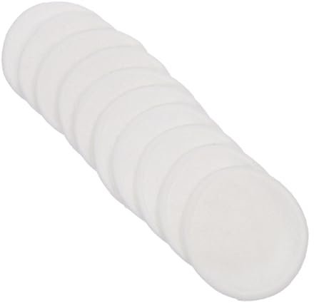 IWOWHERO 10 Piezas Reutilizar algodón desmaquillante almohadillas de limpieza faciales reutilizables almohadillas de algodón facial de lavado faciales rondas de