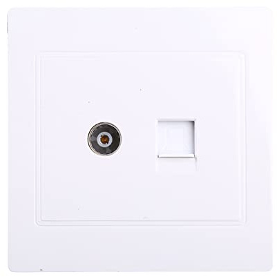 Adaptador de Internet Ethernet RJ45 más antenas coaxial de montaje en pared, placa frontal para configuraciones de entretenimiento fluidas, marcadores para mujeres profesoras