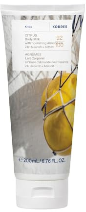 KORRES Citrus Body Milk, Hydrating Lotion, 6.76 Fl Oz