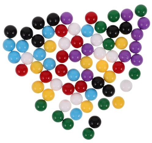 ULTECHNOVO Billes Plastiques 10 Mm Colorées Lot de 70 pour Jeux Éducatifs Mathématiques Et Dames Chinoises Garçon Et Filles