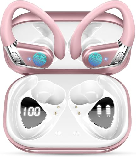 chalvh Cuffie Bluetooth, 50H Auricolari Bluetooth Sport 5.4 HiFi Stereo