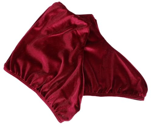 Parliky Fundas para Botas de Patinaje Artístico de Poliéster 1 Par Color Vino Tinto XL Cubre Zapatos Ajustables para Patines de Hockey sobre Ruedas Protección contra Suciedad y Frío