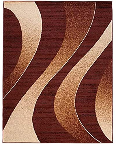 Carpeto Rugs Modern Designer Teppich - Kurzflor - Weich Teppich für Wohnzimmer, Schlafzimmer, Esszimmer - ÖKO-TEX Wohnzimmerteppich - Teppiche - braun - 120 x 170 cm