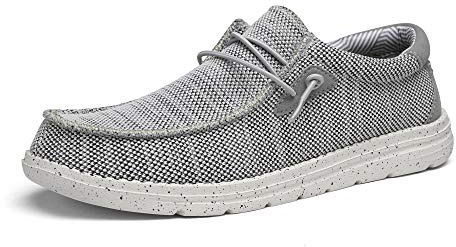 Bruno Marc Men's Slip-on Loafers Shoes,Size 8.5,Grey,BLS211