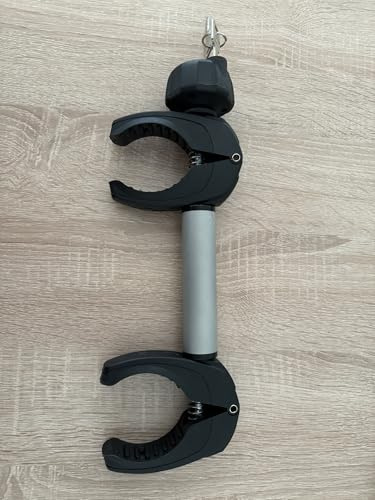 Support de cadre pour porte-vélo arrière - Aluminium - Bras de maintien pour 2ème vélo - Support de cadre de tube de 32 cm - Pour tube en U : Ø 3,0 cm