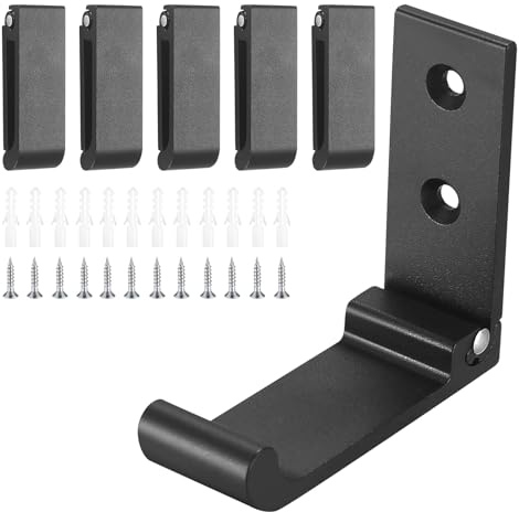 6Pcs Foldable Hooks Wall Mounted, Heavy Duty Coat Hook for Clothes, Metal Robe Bath Towel Hooks for Hanging Bags & Hat