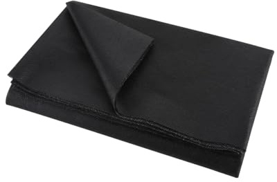 Orivin Entretela termoadhesiva negra, 200 x 100 cm. Tela no tejida termoadhesiva para pliegues, manualidades y ropa reforzada (negra).