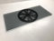 Base girevole in vetro temperato colore Nero fumè, GK70N, dim: cm 70x32 - portata max. kg 40 - gira con un dito.