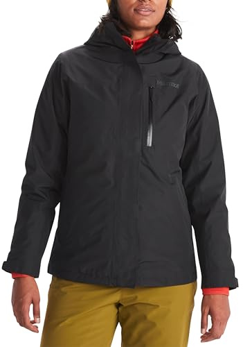 Marmot Donna WM's Ramble Component Jacket, Giacca 3 in 1 Impermeabile, da Pioggia Leggera e Calda, Impermeabile Antivento, a Vento Traspirante, Black, XS