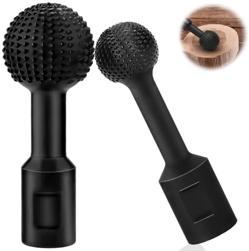 Pyroclasia 2PCS Kugelfräser Holz Schnitzen 25mm/40mm Kugelmeißel Holzfräser für Winkelschleifer Holzbearbeitungswerkzeuge Holzraspel für Bohrmaschine Kugelkopfschleifer Frässcheibe für 115/125mm