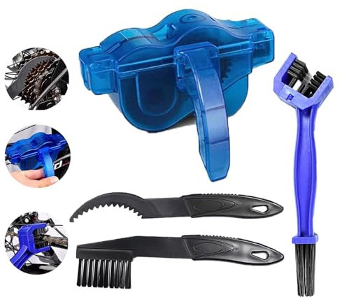 Zynewa 3pcs Fahrrad Kettenreiniger, kettenreinigungsgerät, Reinigung Scrubber Pinsel für Alle Arten von Fahrrädern und Mountainbikes