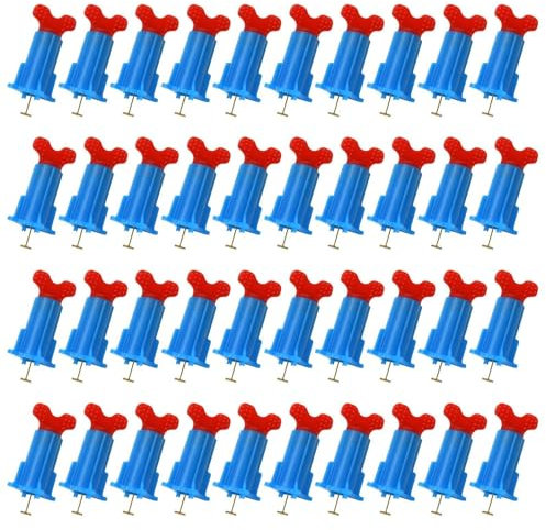 ETUCYNG Floor leveling compound for tiles, tile leveling compound, washers steel pin floor tile tool, 40 x levelling tile tools, reusable floor leveling compounds