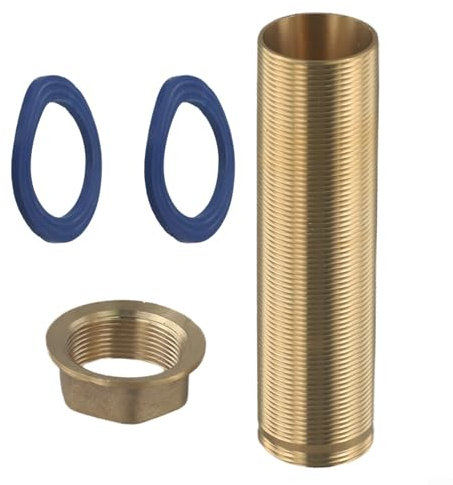 Tuercas de latón fiables para instalaciones de fregadero de cocina que soportan el flujo de agua fría y caliente (12 cm)