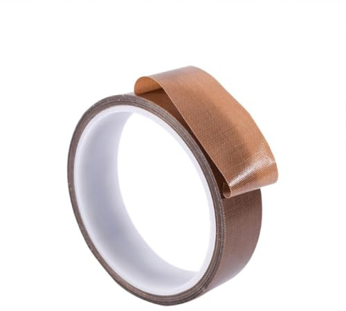 GleamGlide teflonband med hög temperatur brunt 1 st PTFE-band värmebeständigt tejp gängtätningstejp teflon tejp kompressionstejp 10 mm 15 mm 20 mm 30 mm isoleringstejp vakuumtätning industritillbehör