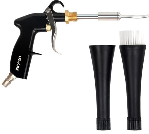 GZ-KJM High Pressure Car Interior Spraying Washing Gun with 2 Set Nozzle Sprayer Connector Air Pulse Car Washing Equipment Tool (Upgrade-Dust Blow Gun)