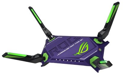 ASUS ROG Rapture GT-AX6000 EVA Edition Dual-Band WiFi 6 Gaming Router, Dual 2.5G WAN/LAN Ports, WAN Aggregation, Triple-Level Game Acceleration, AiMesh Compatible, Lifetime Internet Security