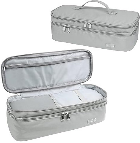 Lychii Custodia da viaggio per asciugacapelli, Borsa da Viaggio Compatibile con Dyson Supersonic/Airwrap Styler, Borsa Organizzatrice Portatile a Doppio Strato per Accessori per Capelli