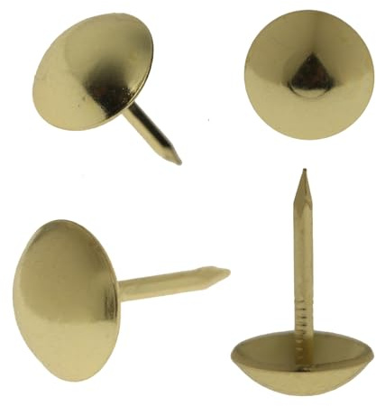 Upholstery Tacks for Furniture Vintage Upholstery Nails Tacks for Decorative 100Pcs Furniture Sofa Thumb Nails Pins Assortment Kit 7/16 Head Diameter Upholstery Nails Decorative Tacks for Furniture