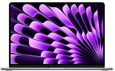 Apple 2024 MacBook Air de 15 Pulgadas con Chip M3 de Apple: Pantalla Liquid Retina de 15,3 Pulgadas, 16 GB de Memoria unificada, SSD de 512 GB, cámara FaceTime HD a 1080p, Touch ID, Gris Espacial