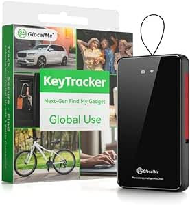 GlocalMe KeyTracker, 4G LTE Globaler GPS Tracker für Kinder, Fahrzeuge, Gepäck & Wertsachen, Smart Tag mit GPS, AGPS, LBS, Bluetooth, Wi-Fi und Aktiv-Radar Ortungstechnologien, Echtzeit-Tracking