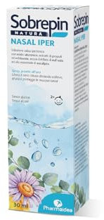 Sobrepin Natura Nasal Iper – Spray Nasale Ipertonico con Estratti Naturali – Flacone da 30 ml