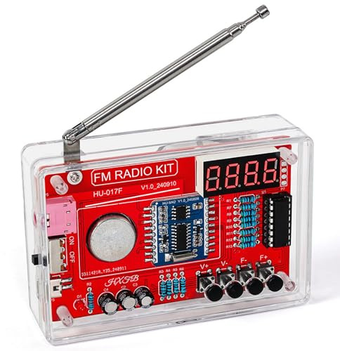 osiuujkw FM-radiomonteringssats med kretskortsframställningsmikrokontroller för DIY Electronic Science Experiment DIY Lödsats