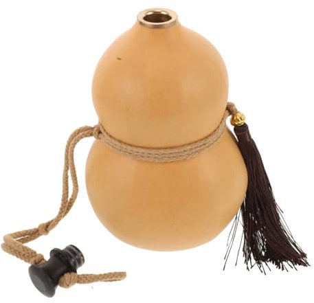 GLEAVI Brocca Portatile a Forma Di Zucca Per Acqua Potabile Contenitore Con Tappo Di Sughero Design Antico e Versatile