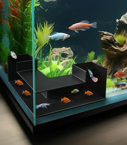 Aquarium Tunnel Decoration, Aquarium Cave Hideout 360° Viewing, Interesting Aquarium Tunnel with 2 Entrances, Fish Tunnel for Aquarium, Shrimp Cave for Aquarium, Fish Tank Decorations Hideout for Fish