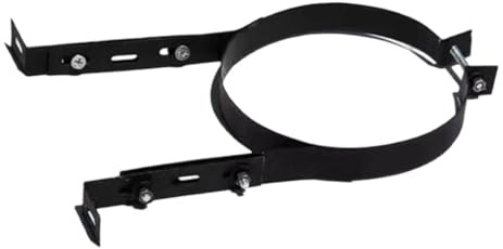 FytStycale Support de Tube de Cheminée, Collier de Serrage Réglable, Collier de Serrage en Acier Inoxydable pour Conduit de Cheminée, Matériel Ménager, Sangle Murale pour Tuyau de Poêle, 125mm