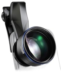 105 mm makroobjektiv med 17 mm gängad telefonlinsklämma och 67 mm filteradapterring, lämplig for makrofotografering
