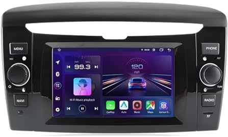 Android 15 Autoradio 2 Din per Lancia Ypsilon 2012-2020 6.2 Pollici Touch Screen Autoradio con Comandi al volante CarPlay senza fili Telecamera Posteriore Navigazione GPS Bluetooth(A2 2G+32G)