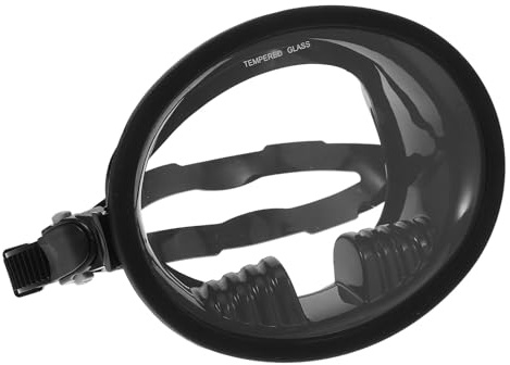 MAGICLULU Maschera Subacquea in Vetro Temperato Antiappannamento Silicone Alimentare Occhiali da Immersione Professionali a Campo Ampio per Snorkeling e Nuoto Maschera Sub Nera per Sport