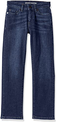 Amazon Essentials Straight-Leg Stretch Jeans for Boys, Multicolour*12