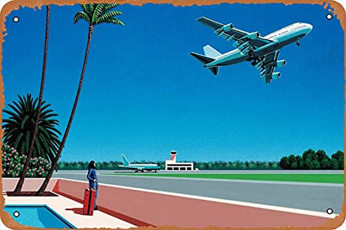 Vaporwave Montor Mabur WUS Poster, 30,5 x 20,3 cm, Vintage-Blechschild, Heimdekoration, Garage, Männerhöhle, Wandkunst