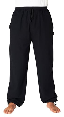 PANASIAM E-Pants Lunghi, Cotone, Nero, XXL