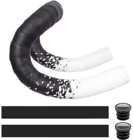 MOCNT Ruban de Guidon de Vélo PU Bande Antidérapante pour Guidon de Route Cyclisme Bande Ruban pour Absorbant Les Chocs Confort Bande Antidérapant Dégradé Blanc