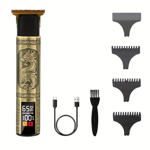 Maquina Cortar pelo hombres Pantalla LED 3 velocidades maquina afeitar hombre cortapelos hombre profesional maquinilla de afeitar, recortadora de barba