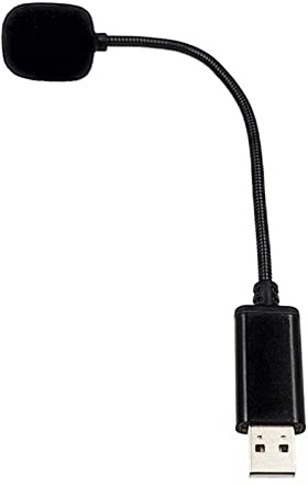 UNTERING Micrófono USB para laptop y computadora de escritorio con cuello de cisne para PC, Plug & Play, ideal para condensador, adaptador USB