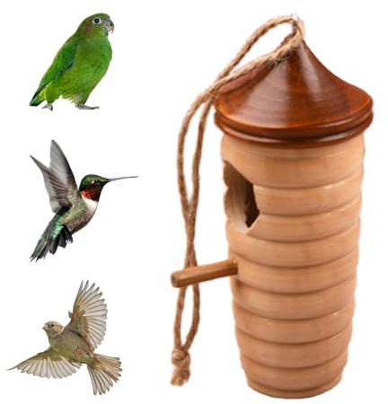 de Colibrí Casita de Aves Colgable con Cuerda