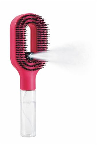 Cepillo de pelo 2 en 1, cerdas de jabalí y cepillo de nailon para desenredar cabello húmedo y seco, cepillo de paleta para masaje de brillo y cuero cabelludo